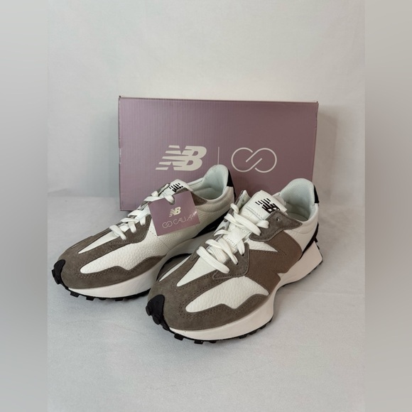 New Balance CALIA Women's 327 Shoes Suede Brown - Picture 6 of 13